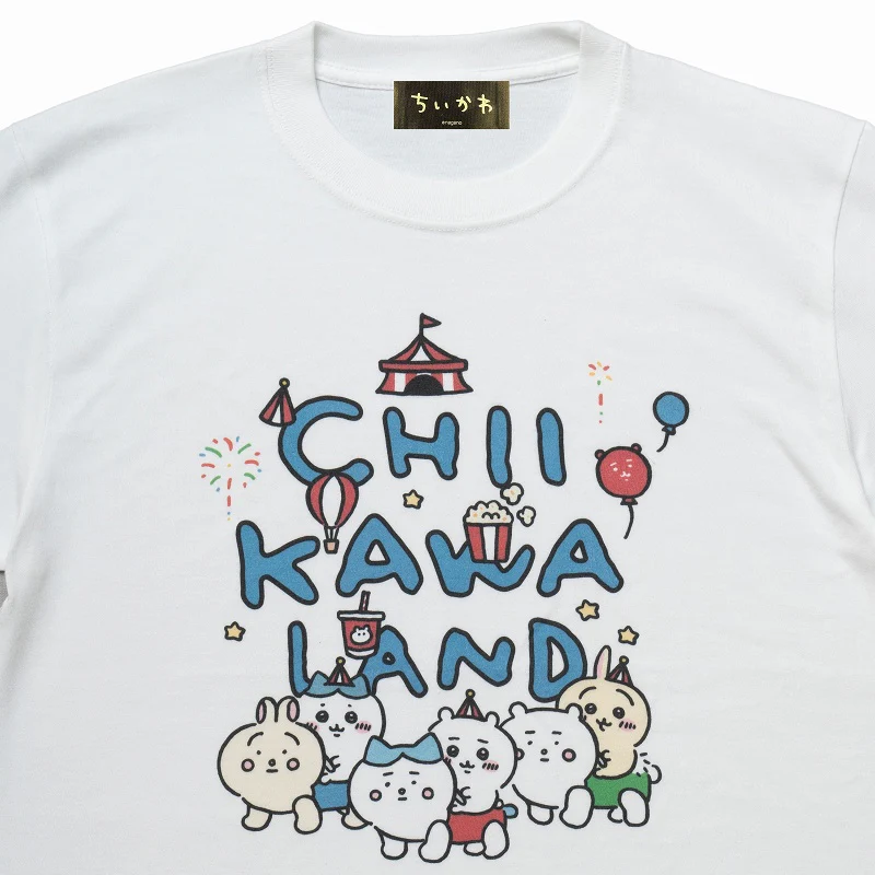 ちいかわらんど Tシャツ ちいかわカー ホワイト - Image 4