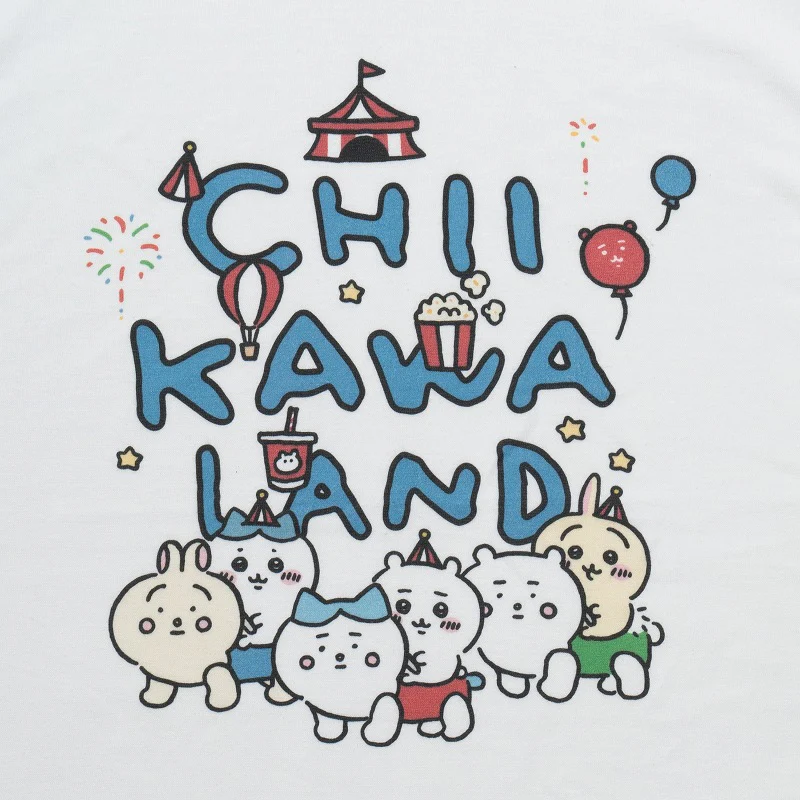 ちいかわらんど Tシャツ ちいかわカー ホワイト - Image 5