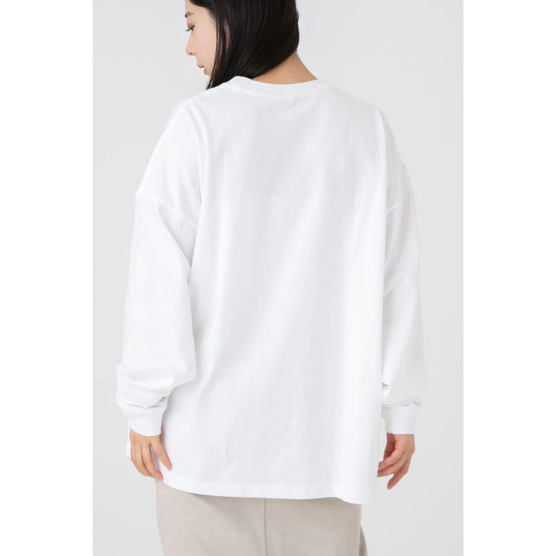 ちいかわ観光 ビックシルエットL/S Tシャツ 部屋で過ごす(ホワイト) - Image 7