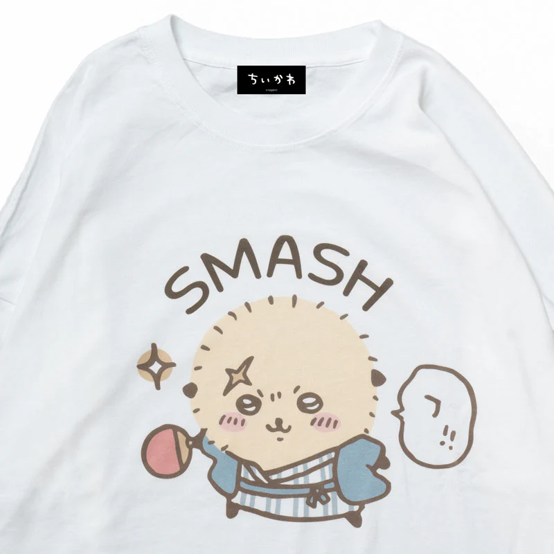 ちいかわ観光 ビックシルエットL/S Tシャツ スマッシュ(ホワイト) - Image 9