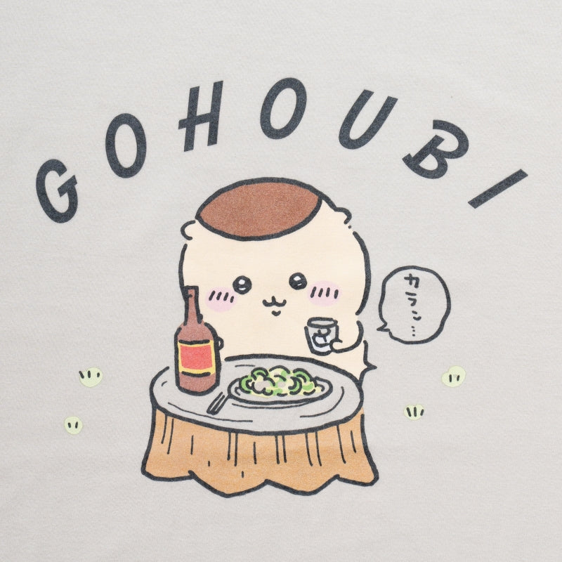 ちいかわ Tシャツ 栗まんじゅう ご褒美 フロストグレー - Image 7