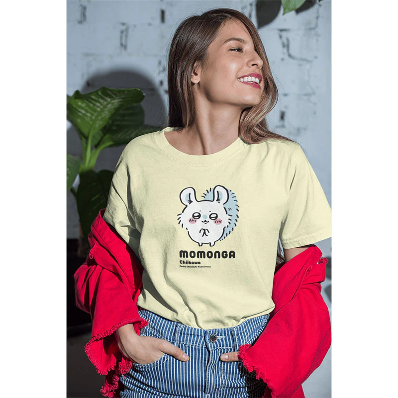ちいかわ Tシャツ モモンガ フロストイエロー - Image 3