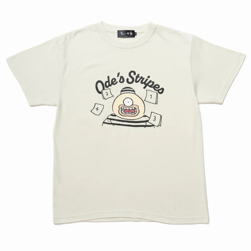 ちいかわ Tシャツ オデストライプ フロストグリーン - Image 2