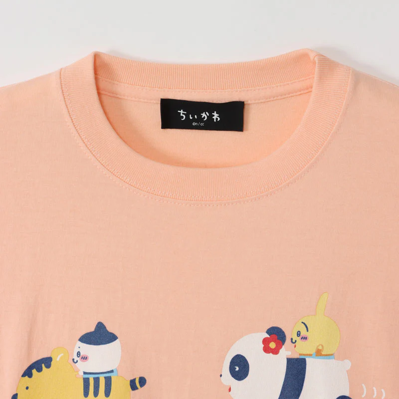 ちいかわ ワクワクゆうえんち Tシャツ アニマルカー アプリコット - Image 6