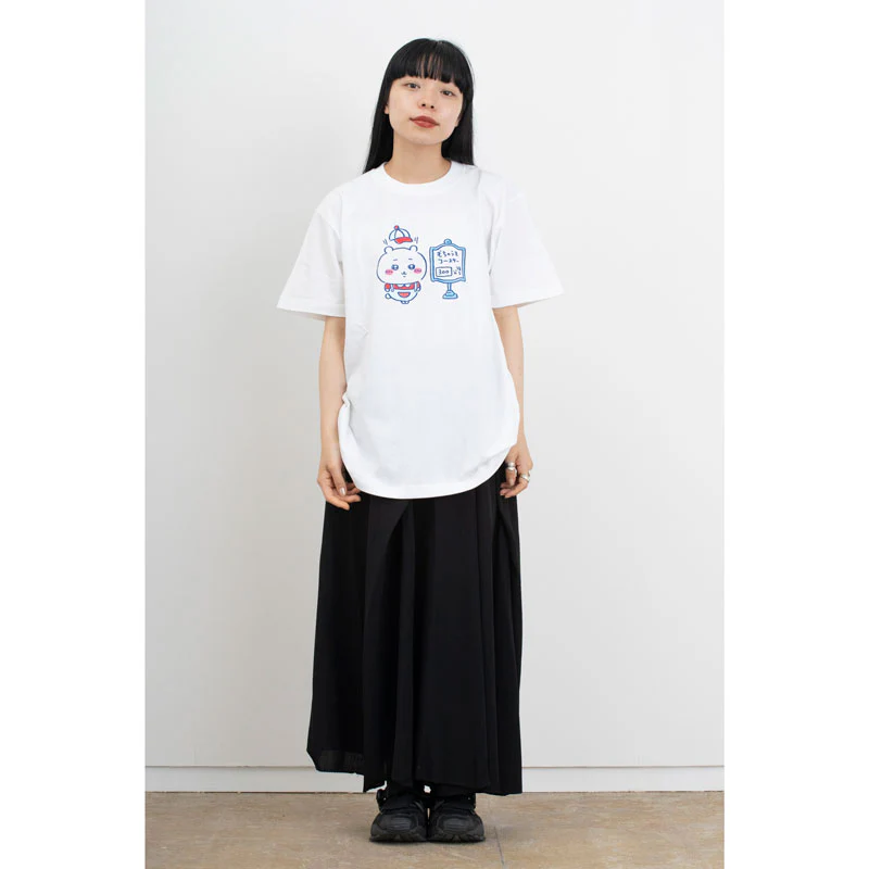 ちいかわ ワクワクゆうえんち Tシャツ 300分待ち ホワイト - Image 2