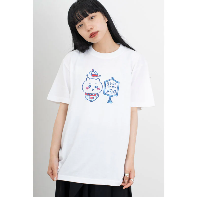 ちいかわ ワクワクゆうえんち Tシャツ 300分待ち ホワイト - Image 3