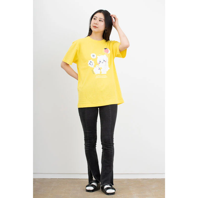 ちいかわ ワクワクゆうえんち Tシャツ 着ぐるみ イエロー - Image 2