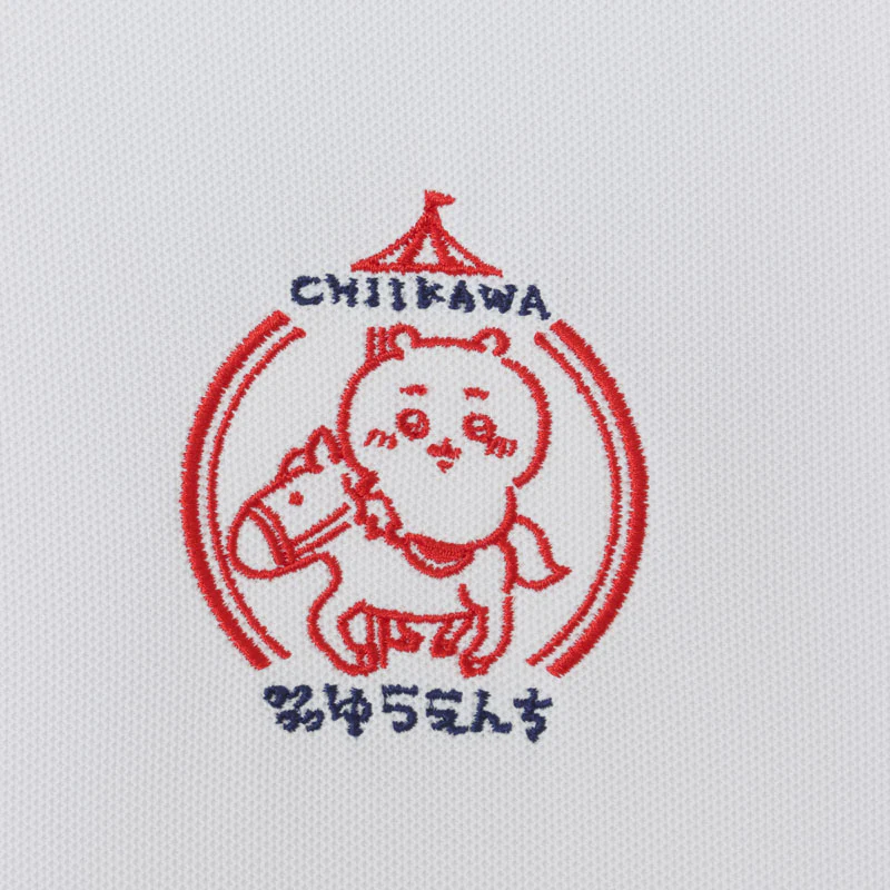ちいかわ ワクワクゆうえんち ポロシャツ ホワイト - Image 4