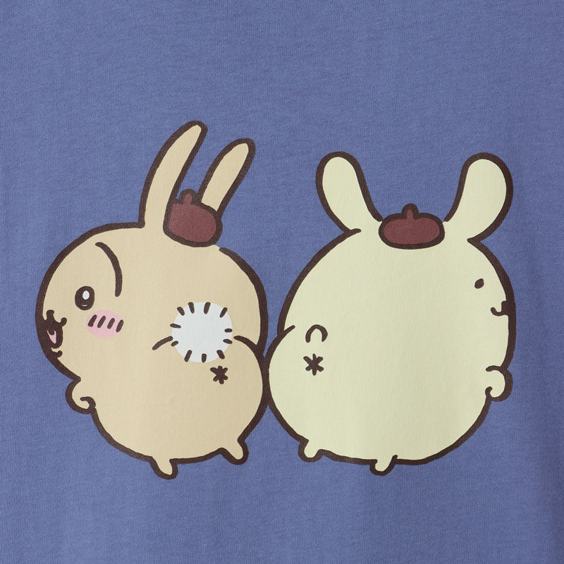 ちいかわ×サンリオキャラクターズ ビックTシャツ うさぎ×ポムポムプリン ダスティブルー - Image 7
