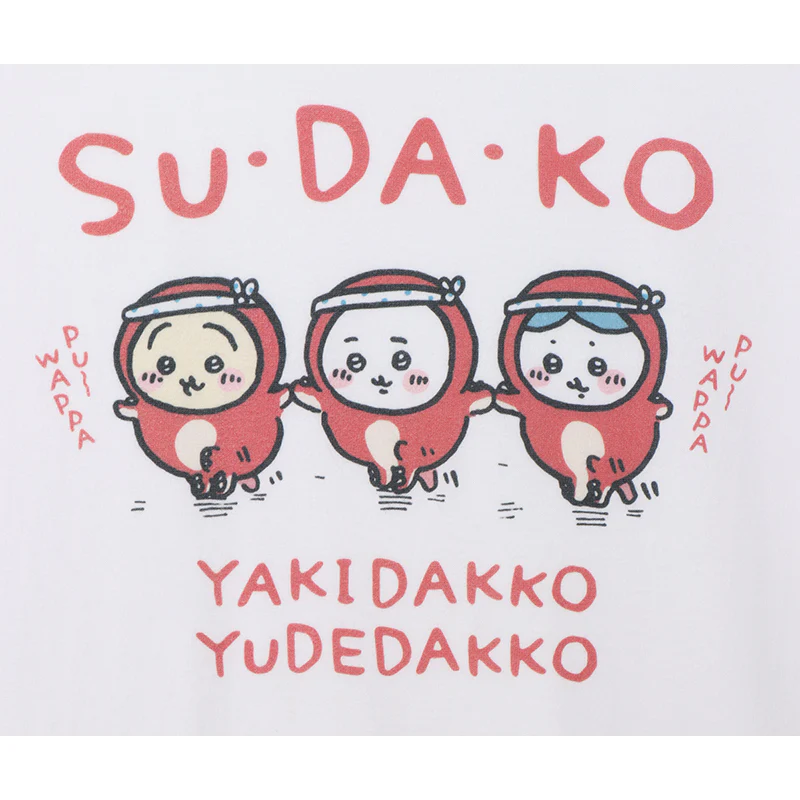 ちいかわ Tシャツ たこやき着ぐるみ ホワイト - Image 3
