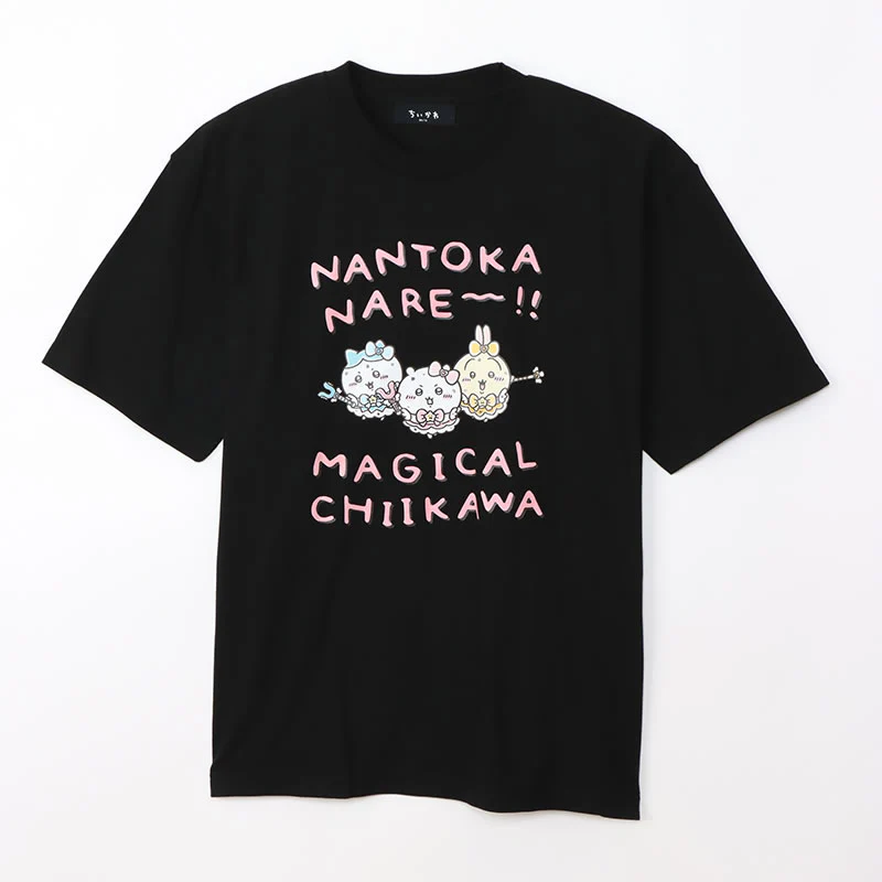 まじかるちいかわ ビッグTシャツ ナントカナーレ ブラック - Image 4