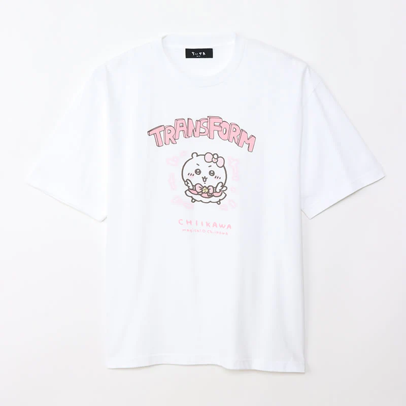 まじかるちいかわ ビッグTシャツ ちいかわ TRANSFORM ホワイト - Image 4