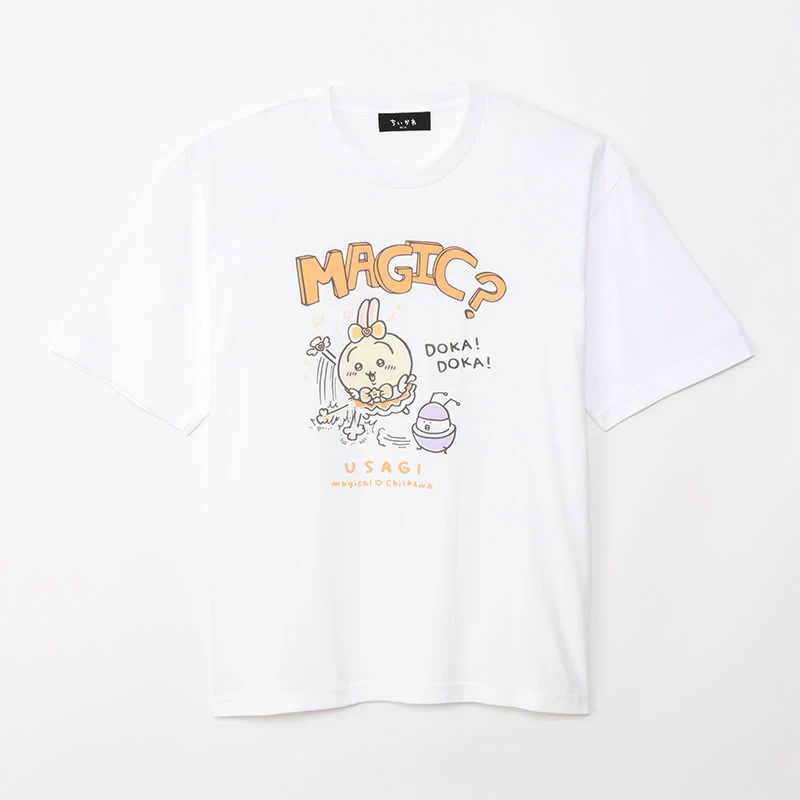 まじかるちいかわ ビッグTシャツ うさぎ MAGIC ホワイト - Image 4