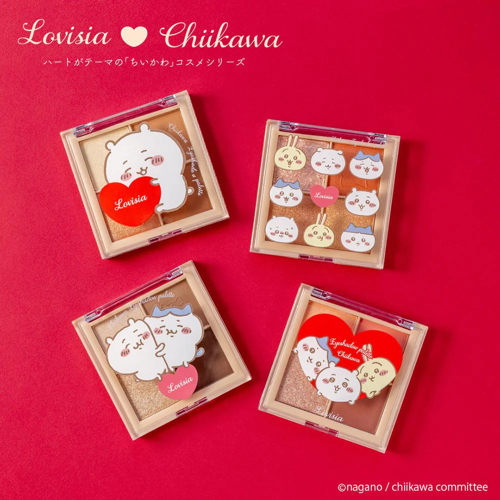 ちいかわ Lovisia アイシャドウパレット（ちいかわ＆ハチワレ＆うさぎ（フェイス） - Image 2