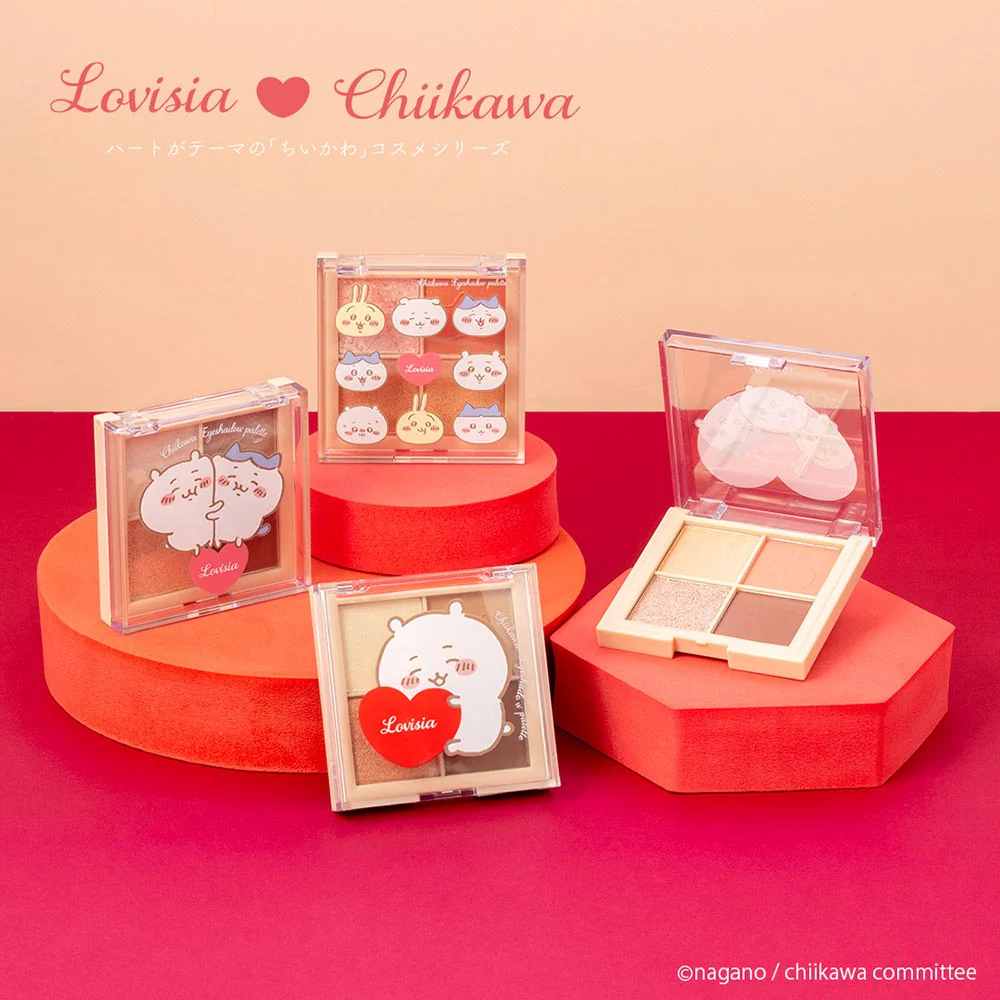 ちいかわ Lovisia アイシャドウパレット（ちいかわ＆ハチワレ＆うさぎ（フェイス） - Image 3