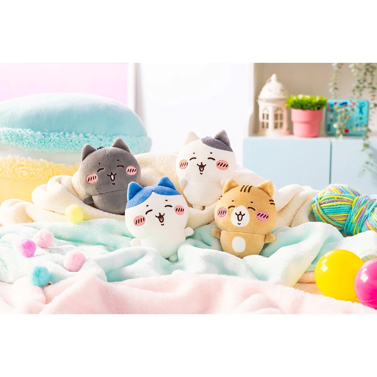【予約】ちいかわ ハチワレとごきげんななかまマスコット（4個セット）【2024年2月上旬より順次発送予定（発送延期の場合もキャンセル不可）】【通常商品と同時購入・配送希望日指定不可】【キャンペーン対象外】 - Image 2