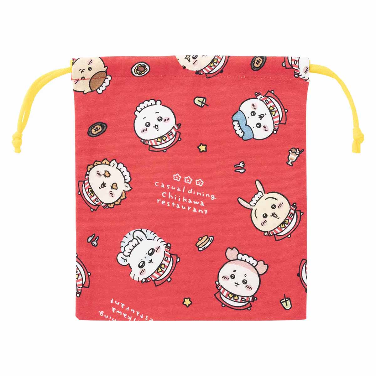 ちいかわ ちいかわレストラン ほどよいサイズの巾着（集合） - Image 3