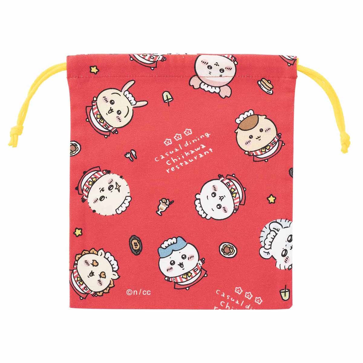 ちいかわ ちいかわレストラン ほどよいサイズの巾着（集合） - Image 4