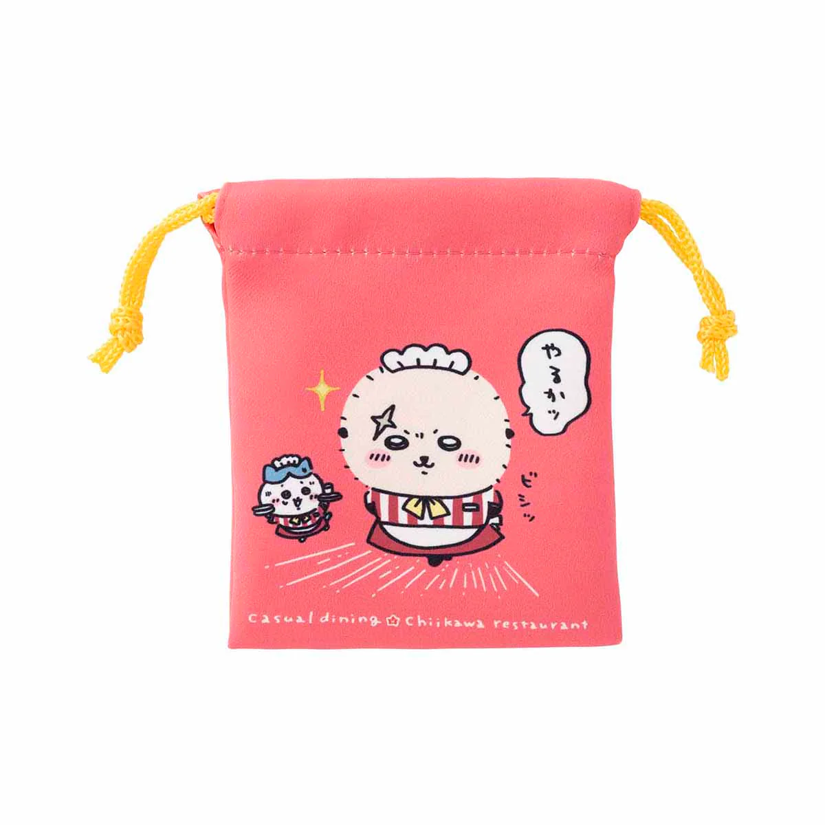 ちいかわ ちいかわレストラン 2個セットミニ巾着（やるかッ） - Image 3