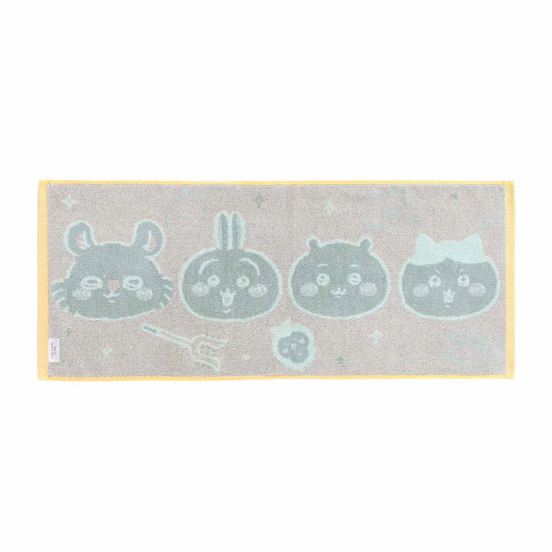 ちいかわ ジャガードフェイスタオル（ブルー） - Image 4