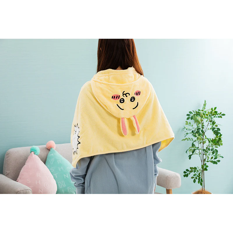 ちいかわ フード付きバスタオル（うさぎ） - Image 3