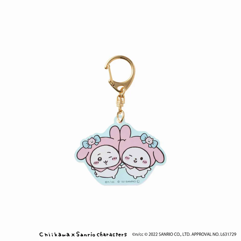 ちいかわ×サンリオキャラクターズ オーロラアクリルキーホルダー(ちいかわ・マイメロディ) - Image 3