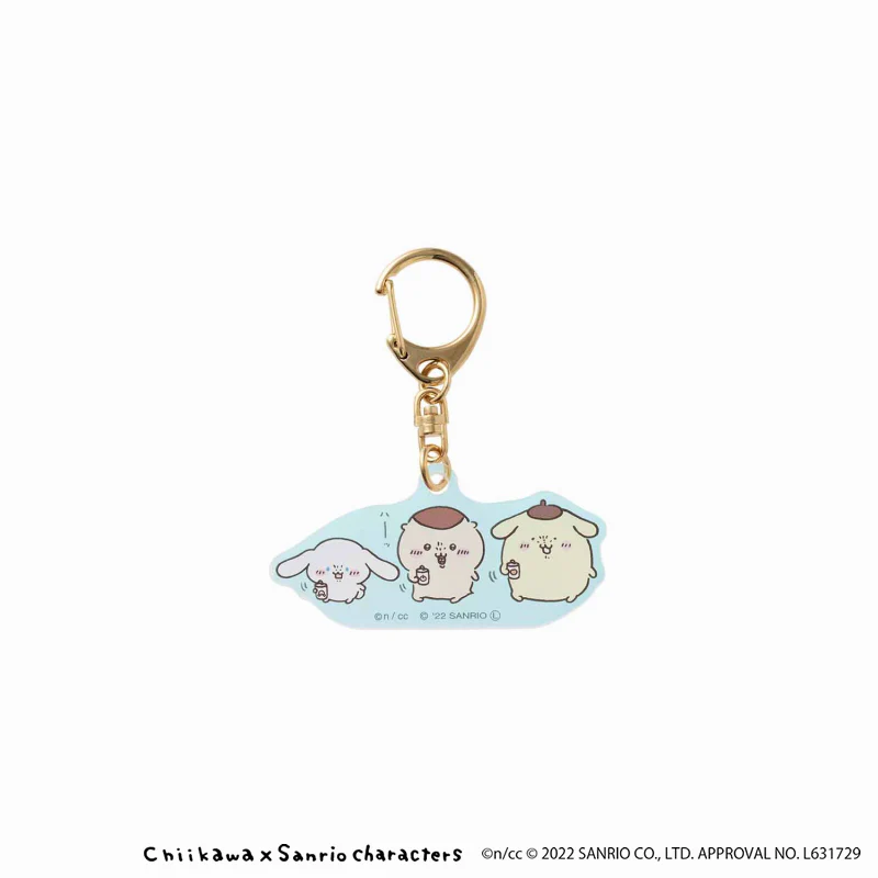 ちいかわ×サンリオキャラクターズ オーロラアクリルキーホルダー（ハーッ） - Image 3