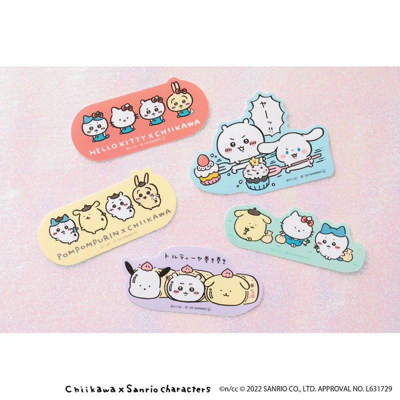 ちいかわ×サンリオキャラクターズ スマホに貼れるサイズのステッカー（ヤーッ） - Image 2