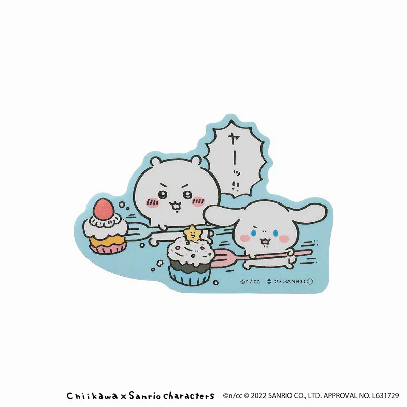 ちいかわ×サンリオキャラクターズ スマホに貼れるサイズのステッカー（ヤーッ） - Image 3