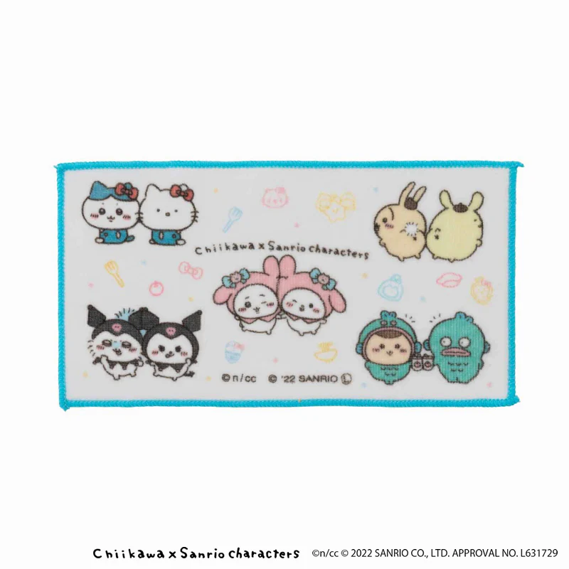 ちいかわ×サンリオキャラクターズ 3枚セットハンドタオル（なかよし） - Image 3