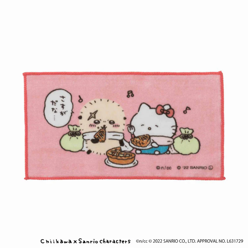 ちいかわ×サンリオキャラクターズ 3枚セットハンドタオル（なかよし） - Image 5