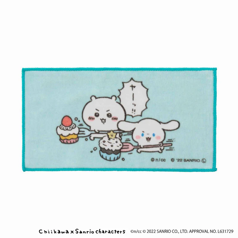 ちいかわ×サンリオキャラクターズ 3枚セットハンドタオル（集合） - Image 4