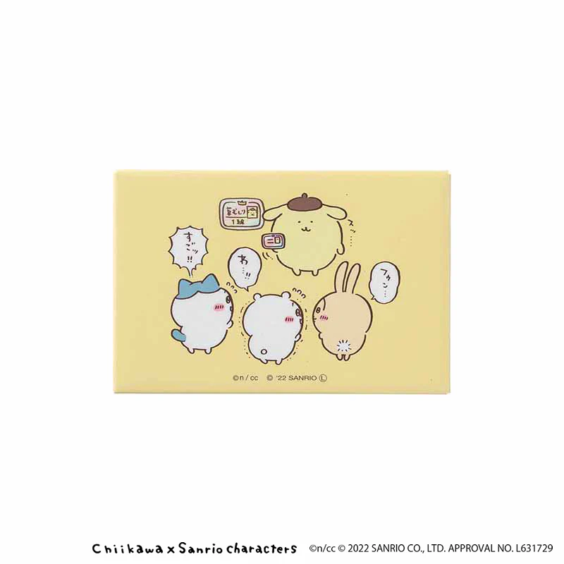 ちいかわ×サンリオキャラクターズ スクエアマグネット（草むしり検定１級） - Image 3