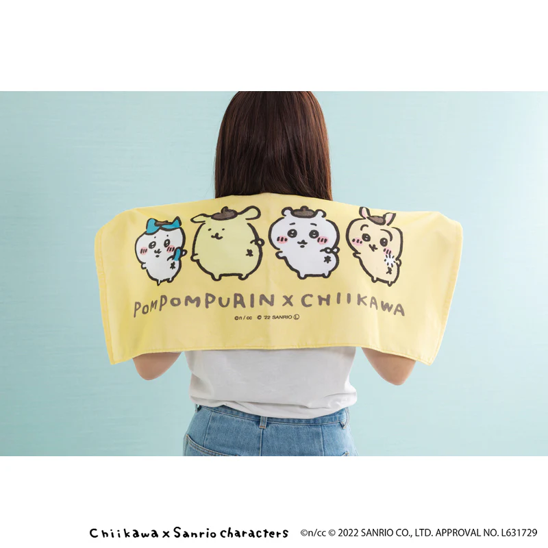 ちいかわ×サンリオキャラクターズ フェイスタオル（ふりむき） - Image 2
