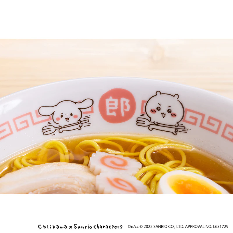 ちいかわ×サンリオキャラクターズ ラーメンどんぶり＆レンゲセット - Image 3