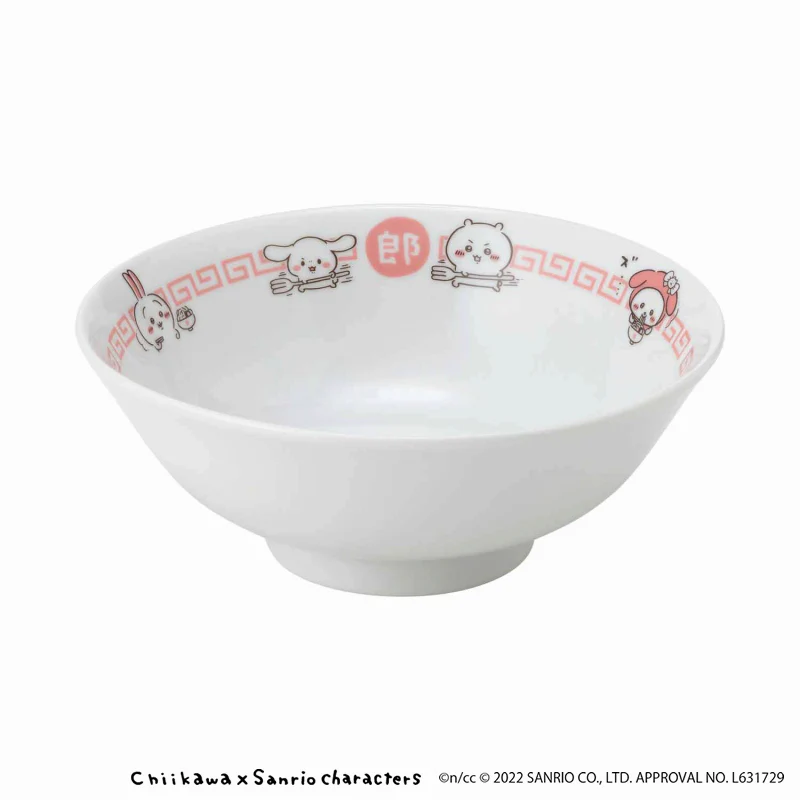 ちいかわ×サンリオキャラクターズ ラーメンどんぶり＆レンゲセット - Image 6