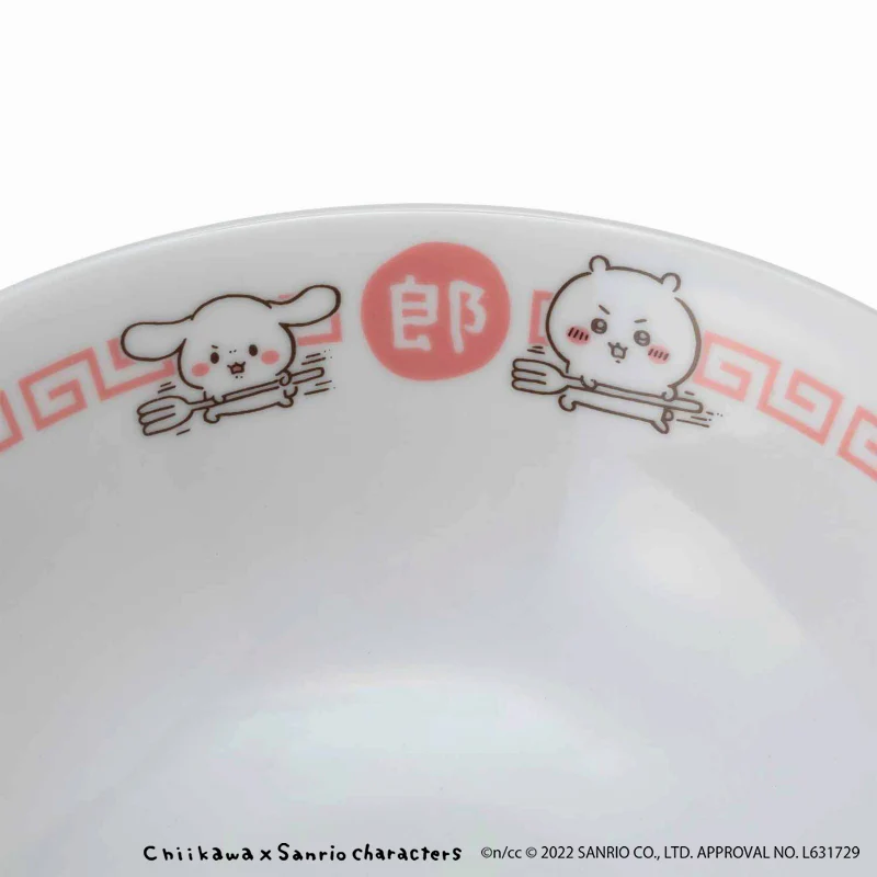 ちいかわ×サンリオキャラクターズ ラーメンどんぶり＆レンゲセット - Image 7