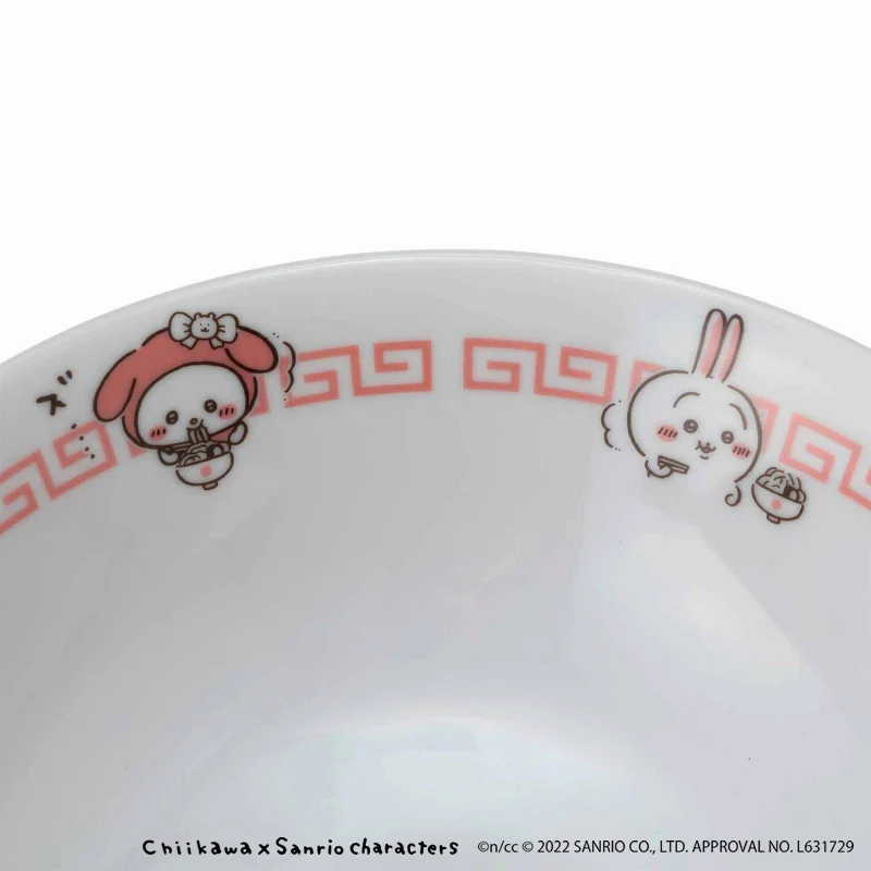 ちいかわ×サンリオキャラクターズ ラーメンどんぶり＆レンゲセット - Image 8