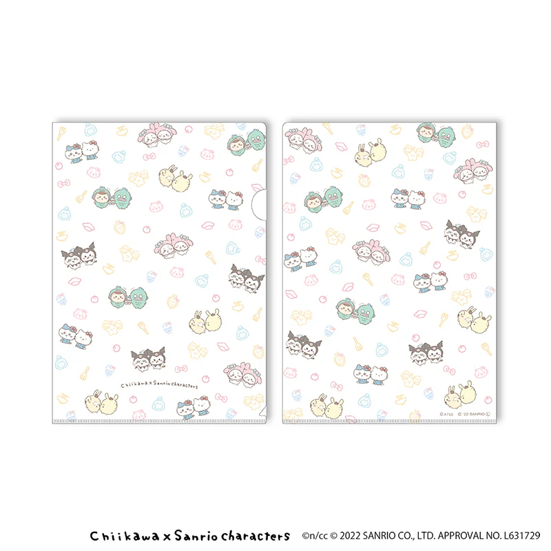 ちいかわ×サンリオキャラクターズ クリアファイル2枚セット - Image 3