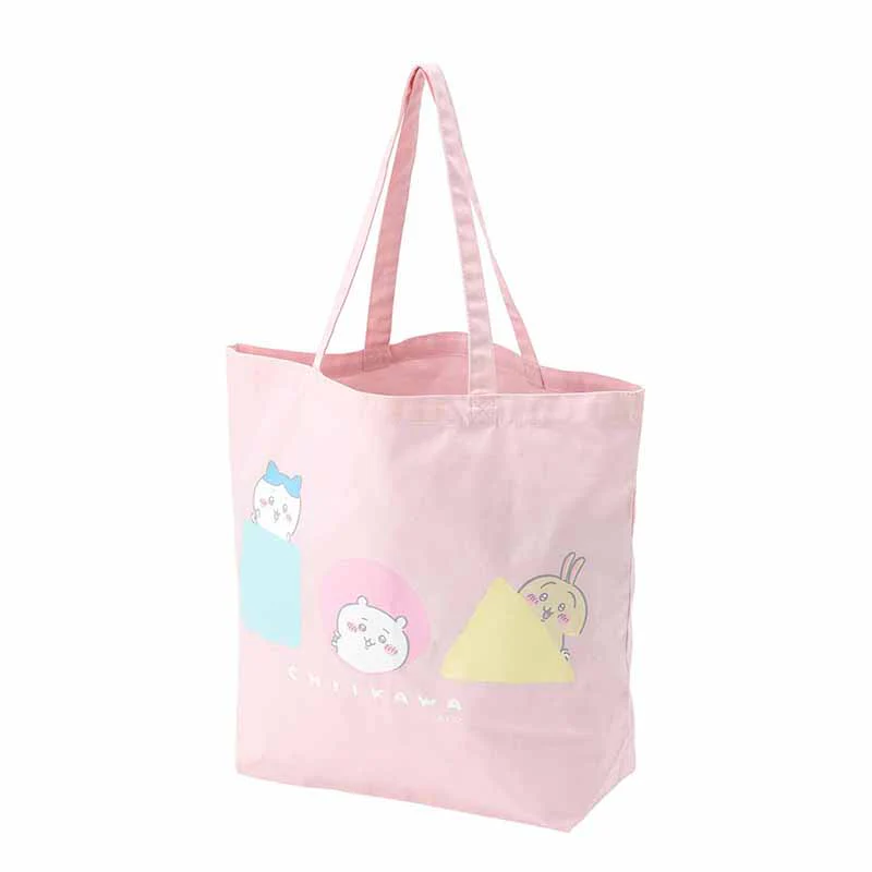 ちいかわ ひょっこりのぞく大きめトートバッグ（ピンク） - Image 4