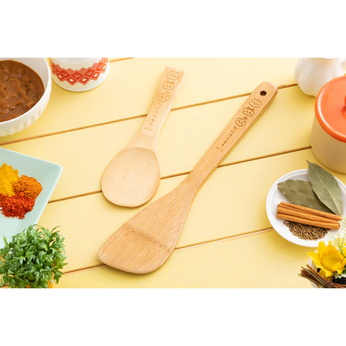 ちいかわ なにたべる？竹製しゃもじ - Image 2