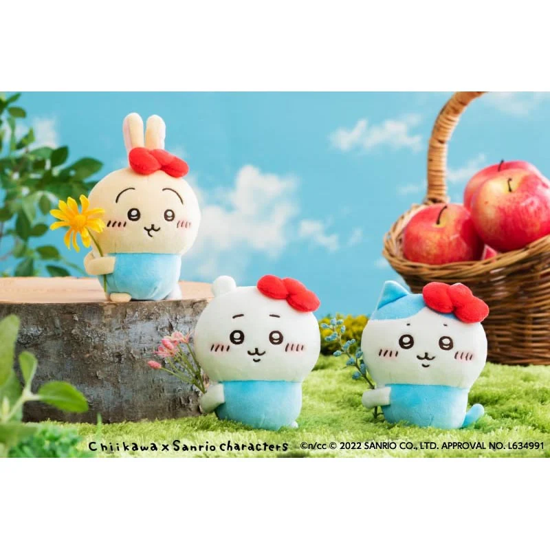 ちいかわ×サンリオキャラクターズ 持ちますマスコット（うさぎ・ハローキティ） - Image 3