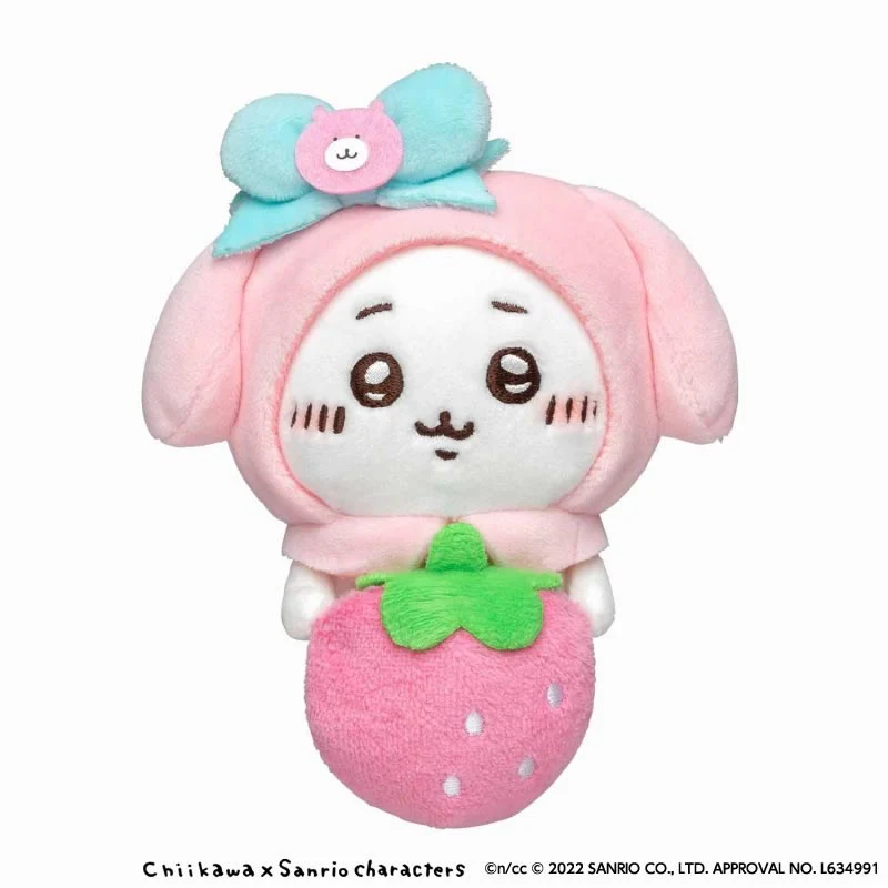 ちいかわ×サンリオキャラクターズ デスクトップから見守るひっかけぬいぐるみ（ちいかわ・マイメロディ） - Image 4