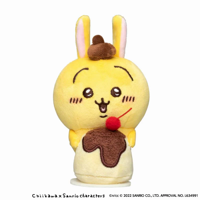 ちいかわ×サンリオキャラクターズ デスクトップから見守るひっかけぬいぐるみ（うさぎ・ポムポムプリン） - Image 4