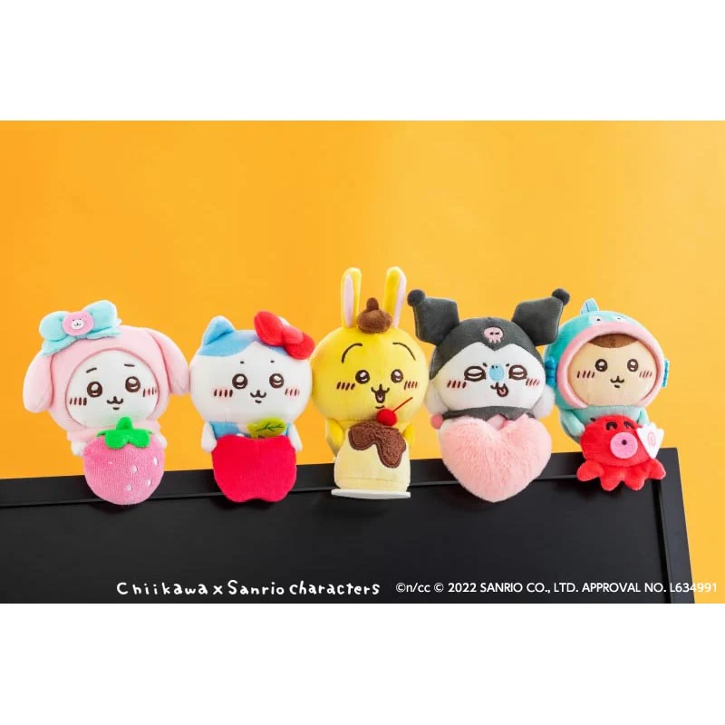ちいかわ×サンリオキャラクターズ デスクトップから見守るひっかけぬいぐるみ（くりまんじゅう・ハンギョドン） - Image 3