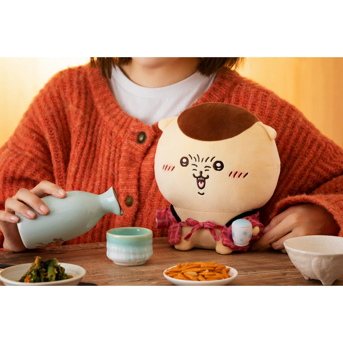 ちいかわ くりまんじゅうのしっぽり相席ぬいぐるみ - Image 3