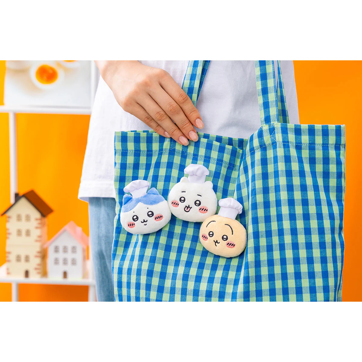 ちいかわ ちいかわレストラン コックさんなぬいぐるみおかおバッジ3個セット - Image 2