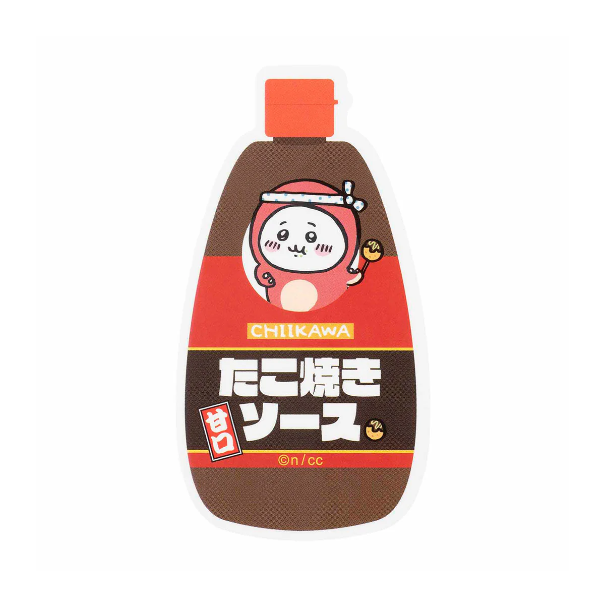 ちいかわ たこイカ スマホに貼れるサイズのステッカー（たこ焼きソース・ちいかわ） - Image 3