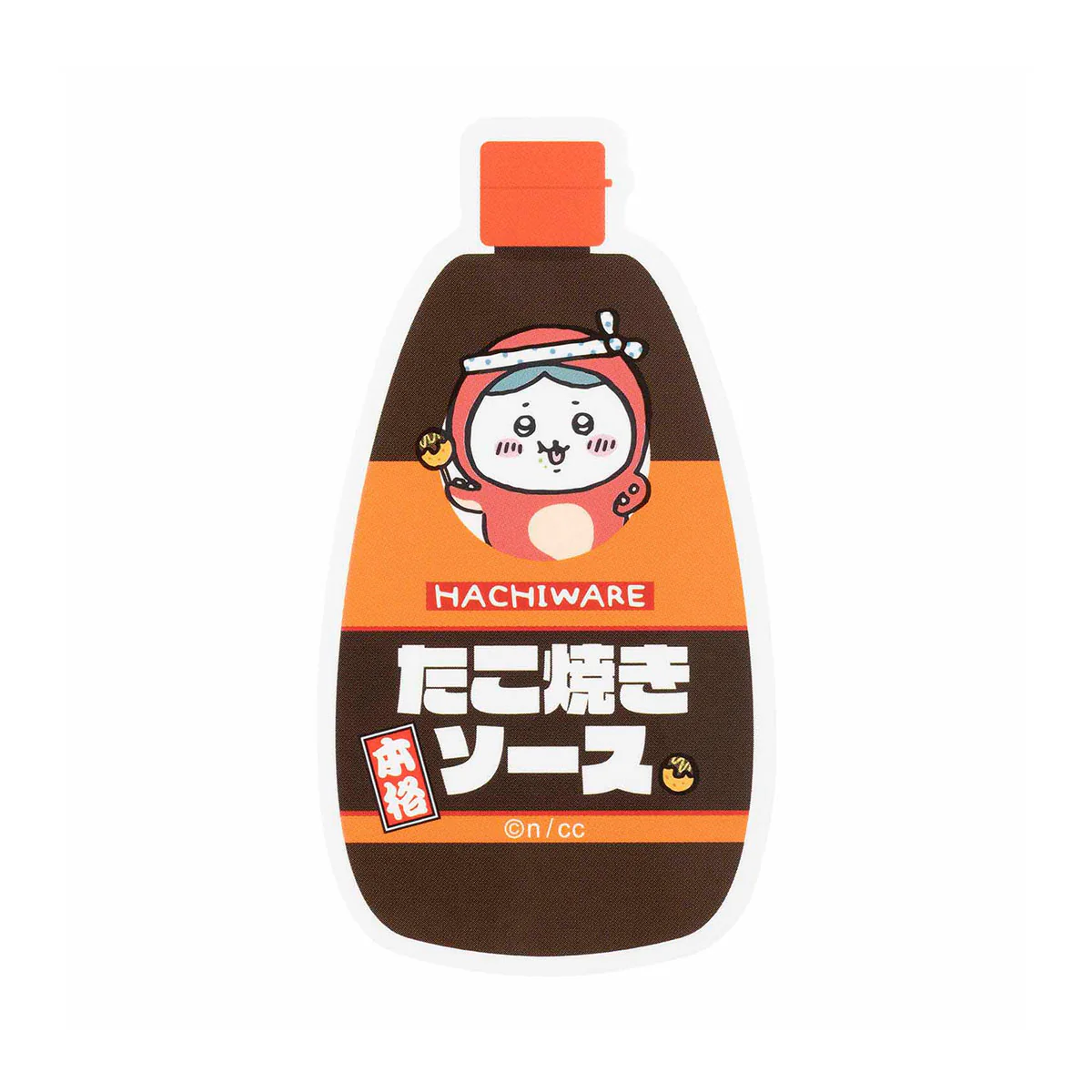 ちいかわ たこイカ スマホに貼れるサイズのステッカー（たこ焼きソース・ハチワレ） - Image 3