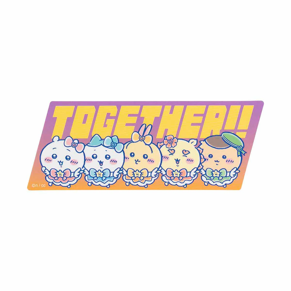 ちいかわ まじかるちいかわ 大きめステッカー（TOGETHER！！） - Image 3